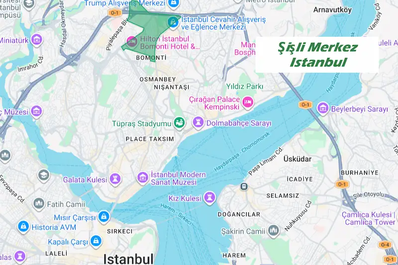 Şişli Merkez Istanbul CARTE