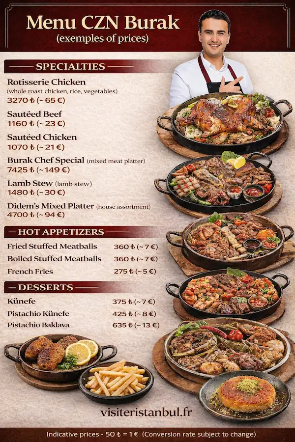 CZN Burak menu