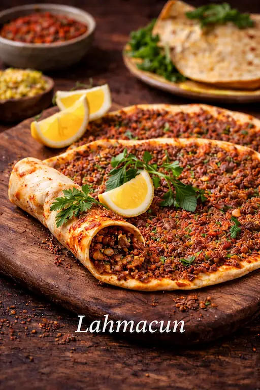 Lahmacun frais et savoureux