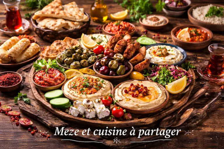 Meze genereuse et saveurs partagees