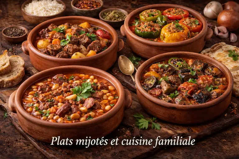 Plats mijotes en terre cuite